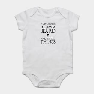 Bearded Man Shirt Baby Bodysuit